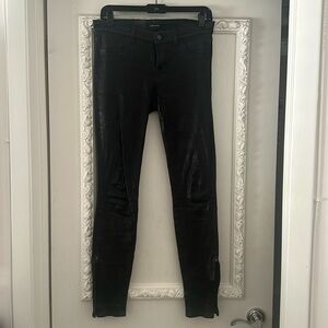 J BRAND LEATHER SKINNY JEANS